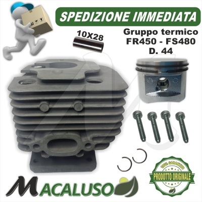 Cilindro pistone decespugliatore Stihl FS480 d. 44 41280201202 fs 480