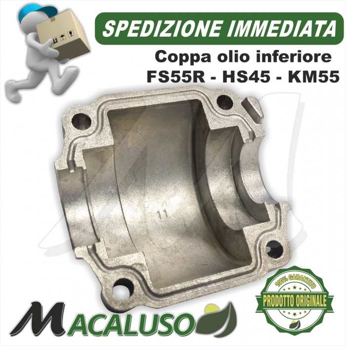Coppa olio Soffiatore BG55 BG85 decespugliatore FS55 tagliasiepe HS45 Stihl carter biella 41400212500