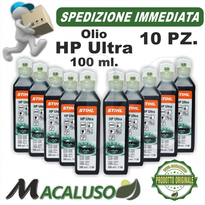 Kit 10 Olio miscela Stihl HP Ultra 100ml 07813198060 sintetico