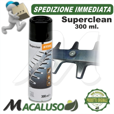 Diluente sciogli resina 300 ml Stihl Superclean per tagliasiepi 07824201002 tosasiepi