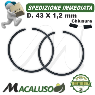 Kit 2 fascia elastica D 43 x 1,2 decespugliatore Stihl FS130 FS131 4MIX segmento 41800343001