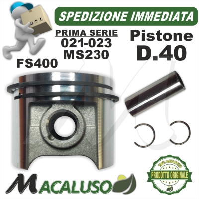 Pistone PRIMA SERIE D 40 motosega 021 023 MS230 decespugliatore FS400 Stihl 11230302019