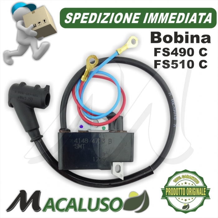 Bobina elettronica decespugliatore FS490C FS510C Stihl modulo accensione 41484004713