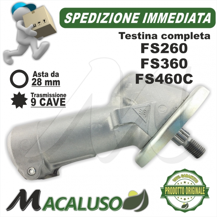 Testina per decespugliatore Stihl FS460 art.41476400100 riduttore coppia conica