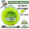 Filo nylon Strong Quadro da mm. 4,5 x 20 metri decespugliatore