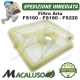 Filtro aria rete decespugliatore Stihl FS160 FS180 FS220 depuratore 41191201600