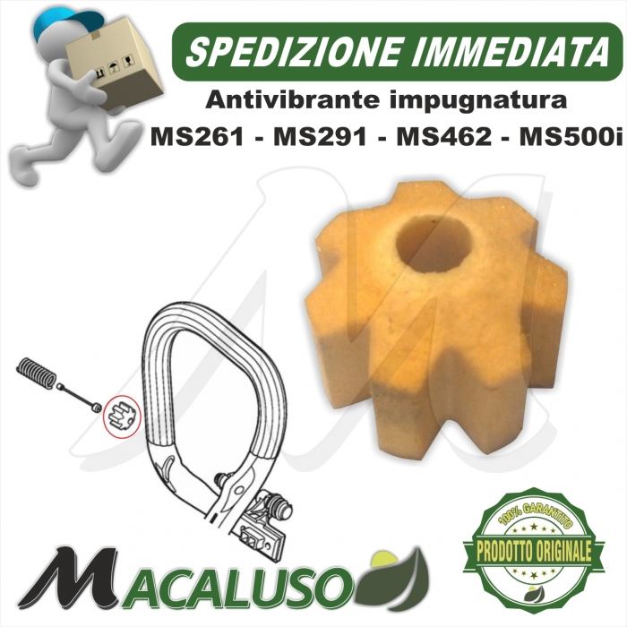 Antivibrante impugnatura motosega stihl MS261 MS271 MS291 MS462 MS500i ammortizzatore anulare
