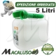 Tanica 5 litri con tubo travaso Stihl per miscela carburante bidone in plastica benzina con beccuccio 00008810202