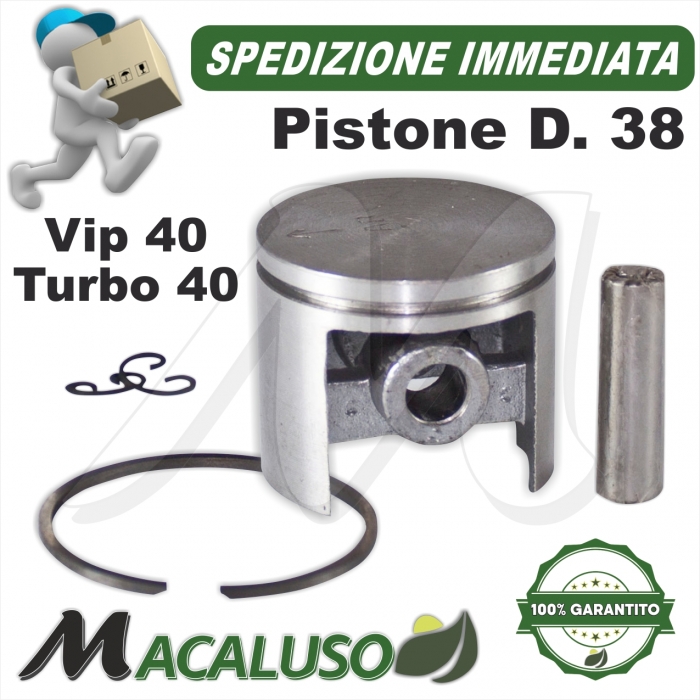 Pistone adattabile decespugliatore Alpina Vip40 Castor Turbo40 d 38 gruppo termico