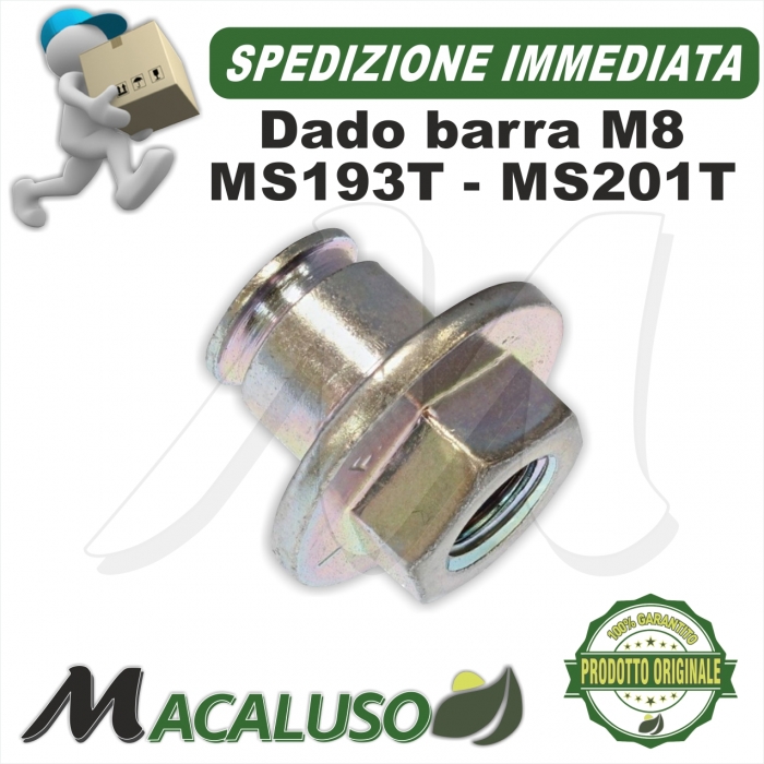 Dado M8 barra Stihl MS193T MS201T catena motoseghe vite bullone 00009950800