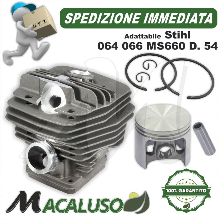 Cilindro pistone adattabile motosega Stihl 064 066 MS660 d 54 gruppo termico