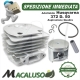 Cilindro pistone adattabile motosega Husqvarna 372 d 50 aspirazione quadrata gruppo termico