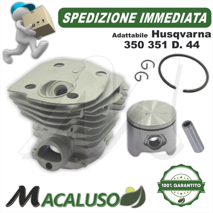 Cilindro pistone adattabile motosega Husqvarna 350 351 d 44 gruppo termico