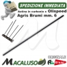 Asta in carbonio abbacchiatore Olispeed Brumi mm 6 lunghezza 360 astina asticina