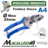 Forbice A4 Vesco M/L a battente ergonomica taglio ghigliottina tronca rami forbici potatura frutteto