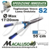 Tagliasiepi professionale lama ondulata Vesco S2 cm 55 tosasiepi tosasiepe tagliasiepe
