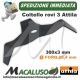 Disco Attila specialrovi 3 300 x 4 foro mm. 25,4 lama ricurva 3 denti decespugliatore coltello 007627