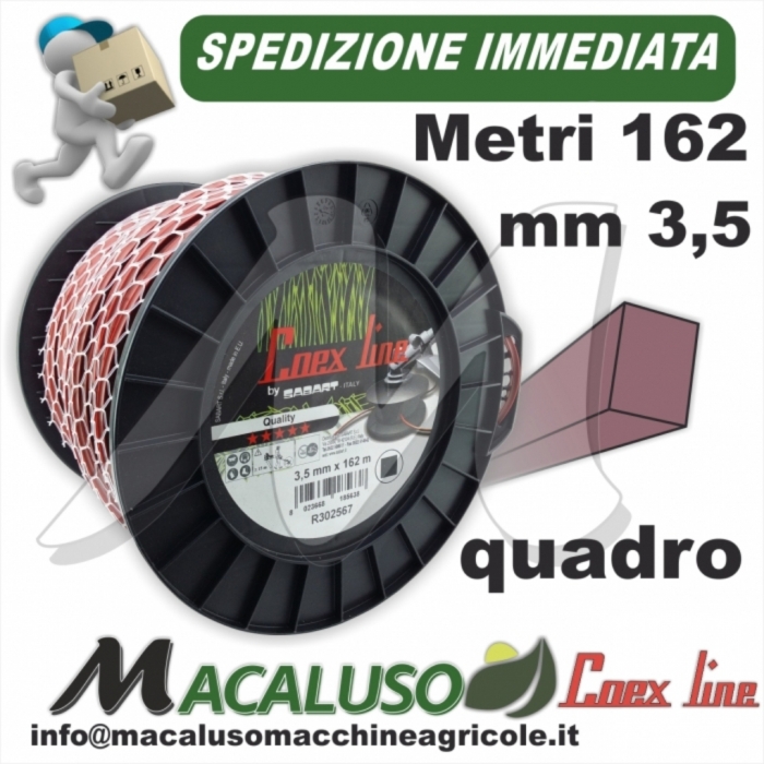 Filo nylon decespugliatore Coex Line Quadro da mm.3,5 Kg.2,2 PROFESSIONALE
