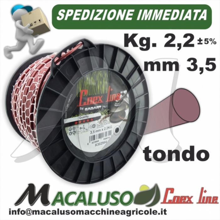 Filo nylon decespugliatore Coex Line Tondo da mm.3,5 Kg.2,2 PROFESSIONALE