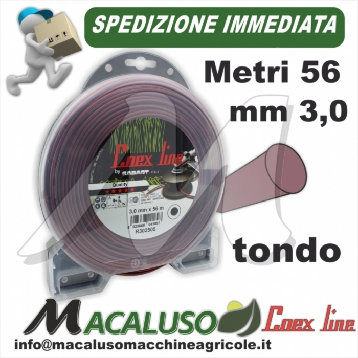 Filo nylon decespugliatore Coex Line Tondo mm.3,0 x 56 metri PROFESSIONALE