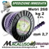 Filo nylon Strapper seghettato da 2,7 mm Kg.2 decespugliatore effetto lama professionale