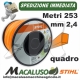 Filo nylon Stihl quadrato da mm.2,4 x 261 mt 00009302612 decespugliatore quadro