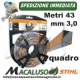 Filo nylon Stihl quadrato da mm.3,0 x 45 mt 00009304305 decespugliatore