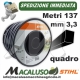 Filo nylon Stihl quadrato da mm.3,3 x 140 metri art.00009302622