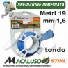 Filo nylon Stihl tondo blu mm 1,6 x 19 mt. 00009302334 decespugliatore