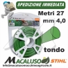 Filo nylon Stihl tondo da mm.4,0 x 27 mt 00009303607 decespugliatore