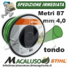 Filo nylon Stihl tondo verde mm 4,0 x 87 metri 00009303603 decespugliatore