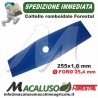 Lama 2 denti Forestal 255 foro 25,4, sp.1,6 disco decespugliatore coltello