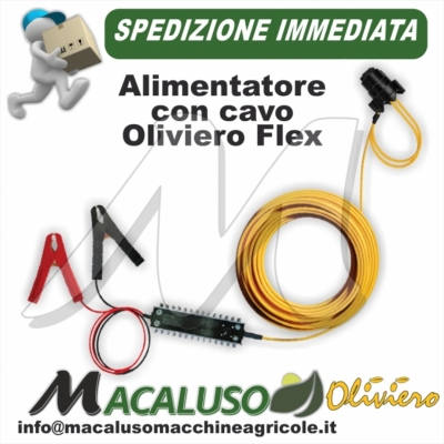 Alimentatore completo di cavo abbacchiatore Oliviero Flex A021-TM agritec