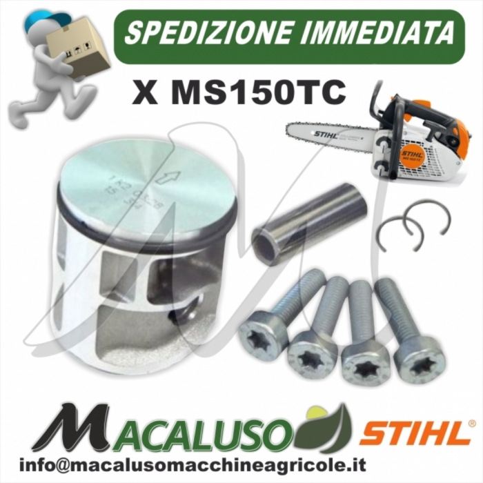 Pistone motosega Stihl MS150TC d.34 fascia spinotto 11460302002