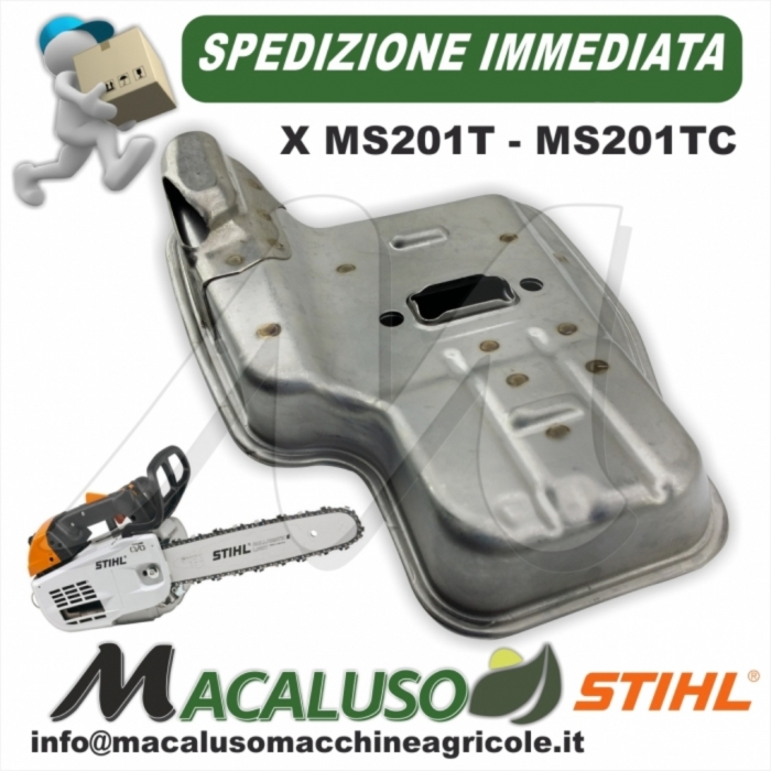 Marmitta per motosega Stihl MS201T scarico art.11451400600