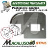 Piastra raffreddamento marmitta motosega Stihl 017 018 MS170 MS180 paratia scarico silenziatore 11301413200