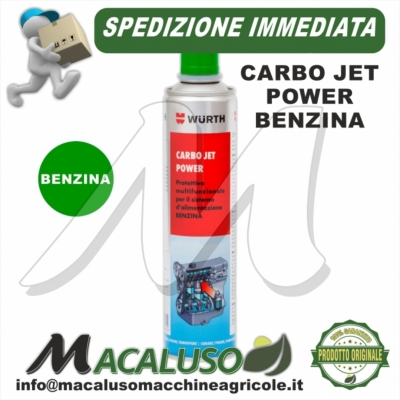 Additivo alimentazione benzina Carbo Jet Power 300ML WURTH protezione motore protettivo valvole 08935313