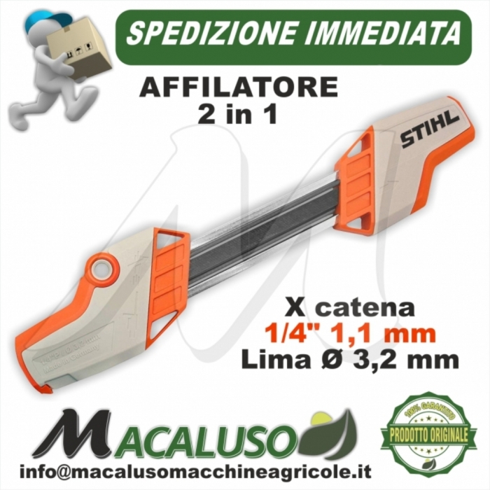 Affilatore 2 in 1 Stihl per catena 1/4"P, lima 3,2 mm. art.56057504306