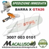 Barra Stihl 4" Cm.10 Potatore GTA26 passo 1/4 da mm.1,1 maglie 28 GTA 26 30070030101 spranga