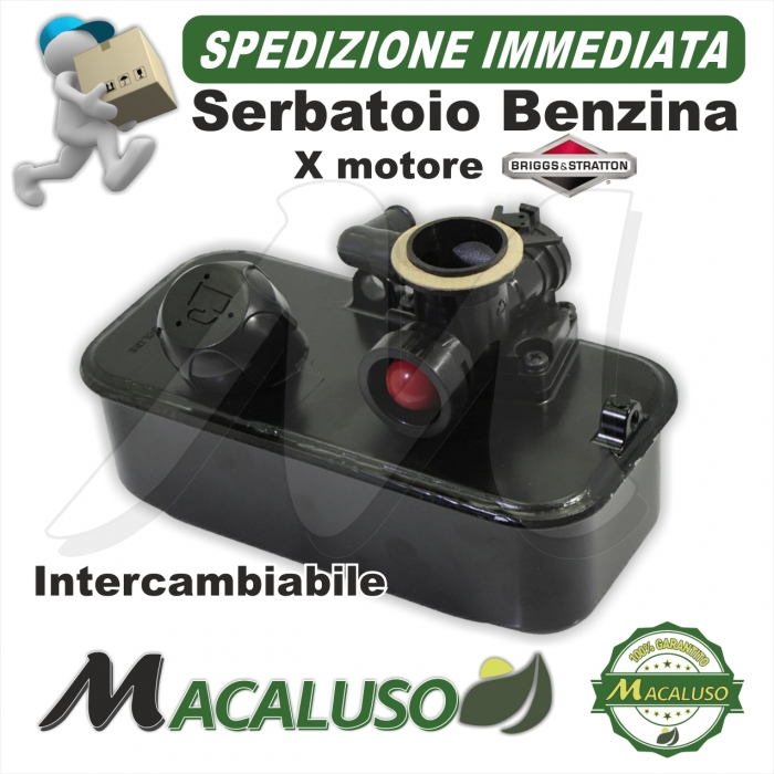 Serbatoio benzina con carburatore rasaerba motore SPRING BRIGGS & STRATTON 019933