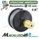 Manometro glicerina d. 50 mm 1/4" M. bombola aria moto compressore Campagnola Hobby Professional kit serbatoio 0116 0102