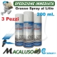 Kit 3 pezzi Grasso Spray litio Campagnola bomboletta 200 ml. specifico abbacchiatore Elektra idrorepellente 02090297