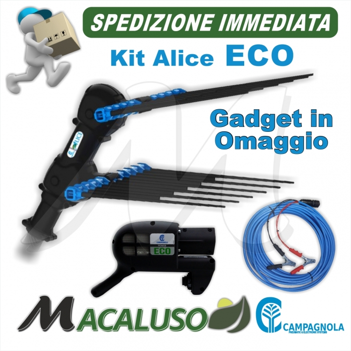 Abbacchiatore a Batteria Campagnola Alice ECO Asta Telescopica 150 cm 220 cm sferzatore