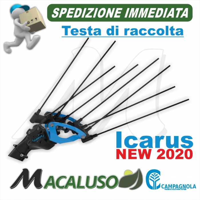 Testa di raccolta Abbacchiatore elettrico a Batteria Campagnola Icarus NEW 2020 ETRA 0340