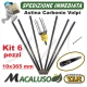 Kit 6 Asta carbonio abbacchiatore Volpi Giulivo 10 x 365 astina rebbio bacchetta Oliviero 701 2