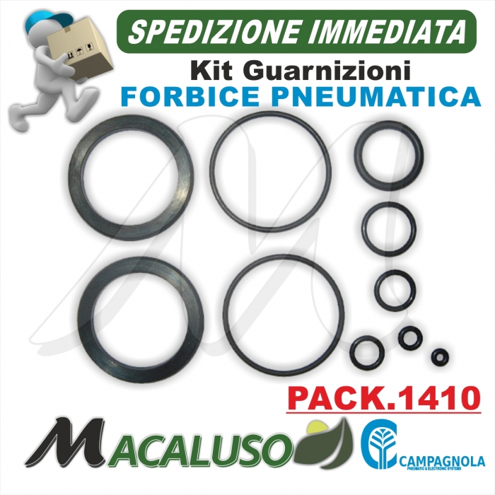 Kit guarnizioni Forbice Campagnola Star 30 T.B. Star 30 F. Black serie gommini riparazione PACK1410
