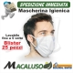 Protezione naso bocca lavabile 5 volte blister 25 pz OEKO-TEX