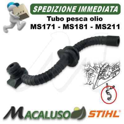 Tubo pesca olio motosega Sthil MS171 MS181 MS211 11396474000 pescante