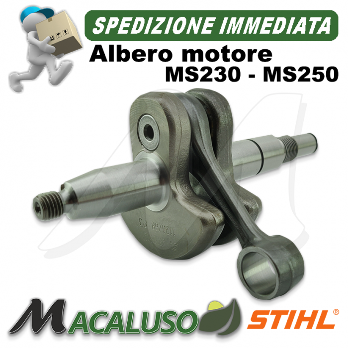 Albero motore per motosega Stihl MS 230 - 250 (vedi migliori dettagli)