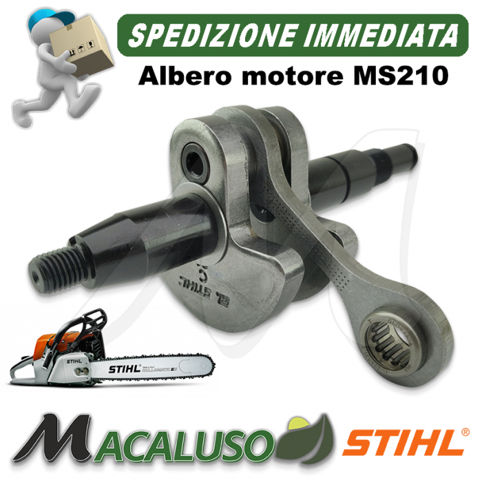 Albero motore motosega Stihl 021 MS210 albero a gomiti 11230300411